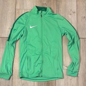 Nike Dri Fit Vibrant Green Zip-Up Jacket Womens Small